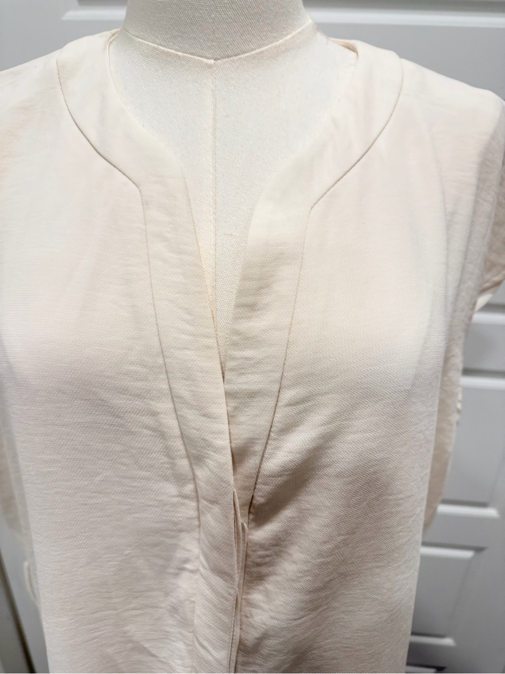 Zara Ivory Cap-Sleeve Wide-Leg Jumpsuit with Statement Belt - Picture 5 of 9